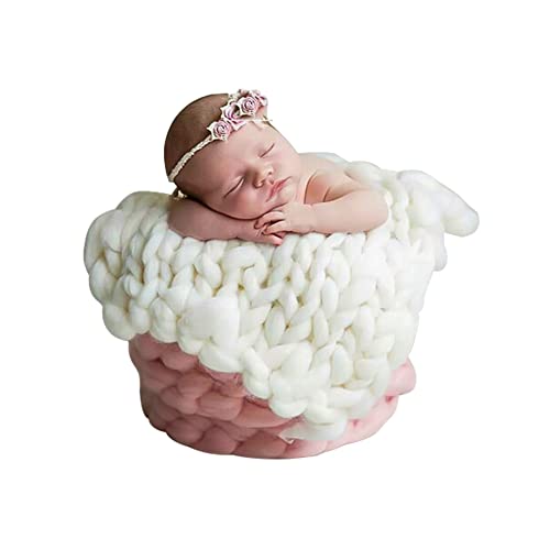 Mantas de accesorios de fotografía para recién nacidos, manta trenzada para relleno de canasta, alfombra de fondo para fotos de bebé, sesión de fotos de bebé, frijol posando para bebé, niño o niña