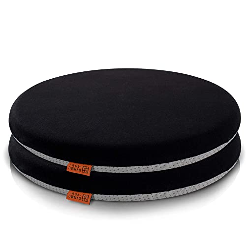 DYNMC you Coussin Chaise Confortable 2X, Coussin de Chaise d’Intérieur – Galette de Chaise Antidérapante, Parfaitement Stable, Housse Lavable, Style Nordique