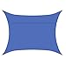 toldos y velas Vela De Sombra Rectangular Toldo Resistente E Lmpermeable Toldo Resistente Al Viento Toldo Que Para Pérgola De Jardín Hebilla Curva De Acero Inoxidab(Size:4*6M(13.1*19.7FT),Color:blue1)