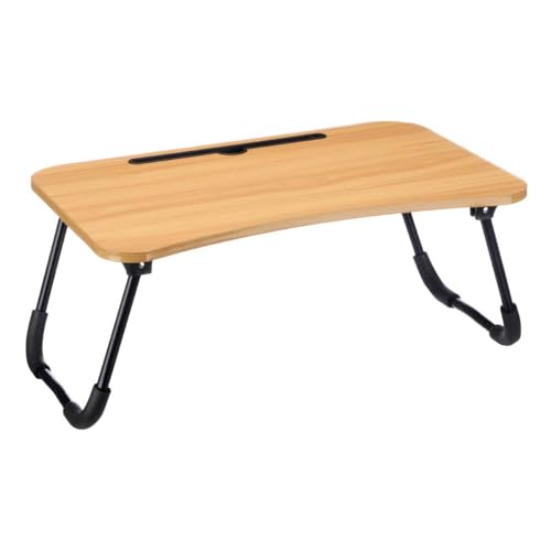 Mesa de Cama Plegable para Ordenador portátil, para Cama y sofá, Bandeja de Cama para Desayuno Y Soporte de Lectura para sofá (con Ranura)