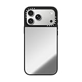 ミラー iPhone 17 Pro Max ケース シルバー (ブラックバンパー)