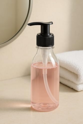 Image of Prakash 500ML Transparent Trophy Bottle (Pack of 3) Empty Plastic Trophy Pump Bottles Dispenser Portable Shampoo Lotion Hand Pump Bottle