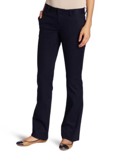 Lee Uniforms Juniors Original Bootleg Pant, Navy, 17