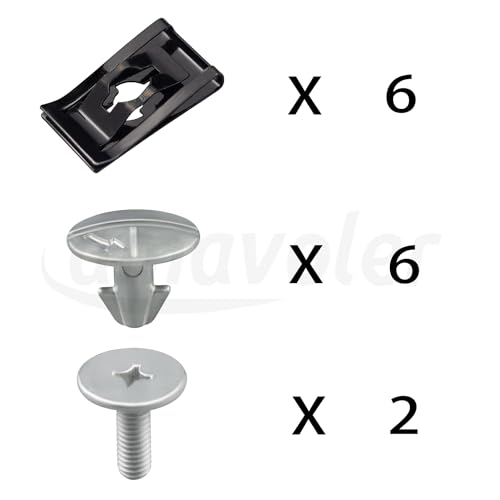 Image of Lower Engine Cover Pin Screws Bolts Splash Shield Hardware Aftermarket Replacement Parts Fit for Honda Accord Civic CRV Acura. OEM#:90674-TY2-A01 90105-TBA-A00 90673-TY2-A01.