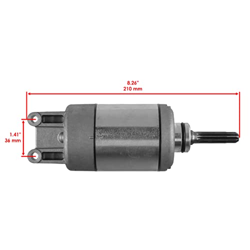 Caltric Starter Motor with Regulator and Relay Compatible with Suzuki King Quad 750 LTA750X 4x4 2009-2018 miniatura 2