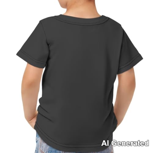 Image of Xhuibop Kids Tshirts Girls Boys 3-16 Years Summer Clothes for Teens Loose Fitting Tops