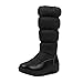 KAMEIMEI Stiefel Damenstiefel mit dicken Sohlen Reißverschluss Baumwolle Warme Winter Ankle Boots Warme Schlupfstiefel Damen Stiefeletten Gefüttert mit Blockabsatz Zipper Stiefeletten