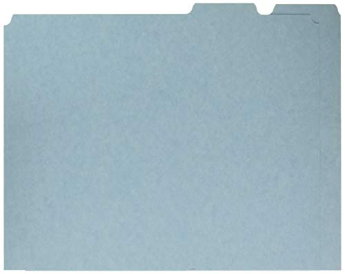 Pendaflex Pfxpn205 Blank Tab File Guides, 25 Pt. Blue Pressboard, 1/5 Cut, Letter, 100/Box #TOP11