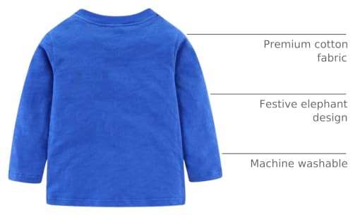 Image of Mud Kingdom Little Girls Birthday Shirt Long Sleeve Cute Cartoon