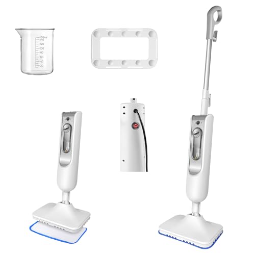 Steam Mop Steam Cleaner for Floor Cleaning, Electric Mop Floor Mop Wet Dry Dust Flat Cleaning Mop with 2 Washable Mop Pads,Floor Steamer Shark Steam Mop for Home,Hard Floor Cleaner