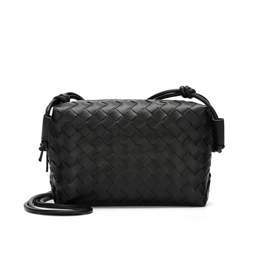 Woven Crossbody Bags for Women Handmade Woven Purse Shoulder Bag Small Handbag PU Leather Purses Bag2