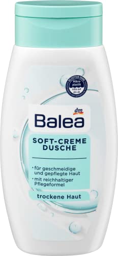 Balea Soft-Creme Dusche für geschmeidige und intensiv gepflegte Haut, trockene Haut (300ml Flasche)