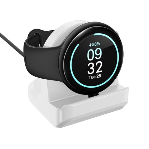 2PZ Supporto silicone Compatibile con Google Pixel Watch Ace LTE Caricabatterie Antiscivolo per con Slot Integrato per la Gestione dei Cavi
