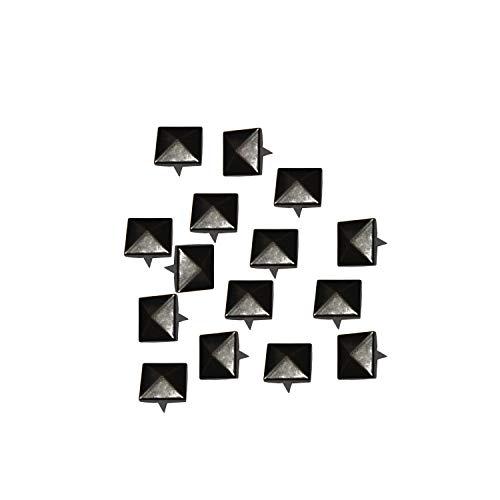 Trimming Shop Pyramid Shaped Nail Head Studs Square Metal Leather Rivets For Leathercraft, Diy Crafts, Clothing, Bags, Purses Embellishment (6Mm, Gunmetal Black, 100Pcs) #TOP2