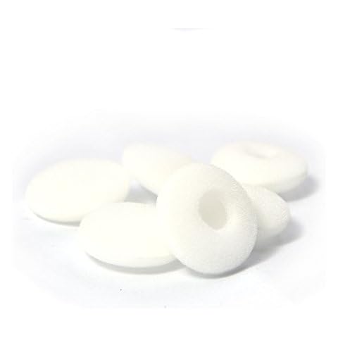 Simoutal Earbud Covers 12 Pairs Replacement Foam Earphone Covers with Separate Packaging Earbud Sponge Covers for in Ear Earbuds (White) Cover