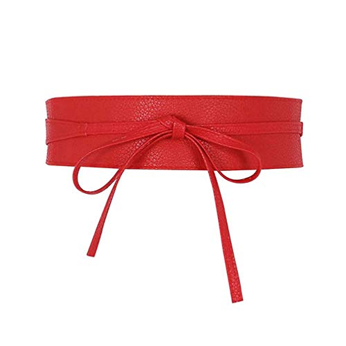 NUREINSS Damen Klassischer Taillengürtel Taillen Gürtel Breiter Gürtel Wickelgürtel Bindegürtel Taille Band Cover