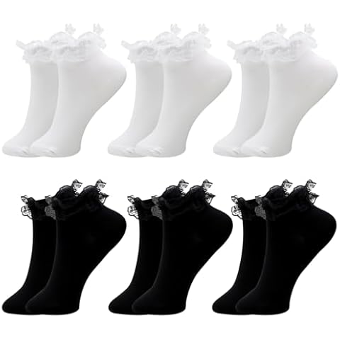 VEGCOO Chaussettes à Volants Femme Cover
