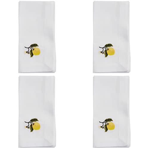 Servilletas bordadas Saro Lifestyle, juego 4, 20x20 in miniatura 2
