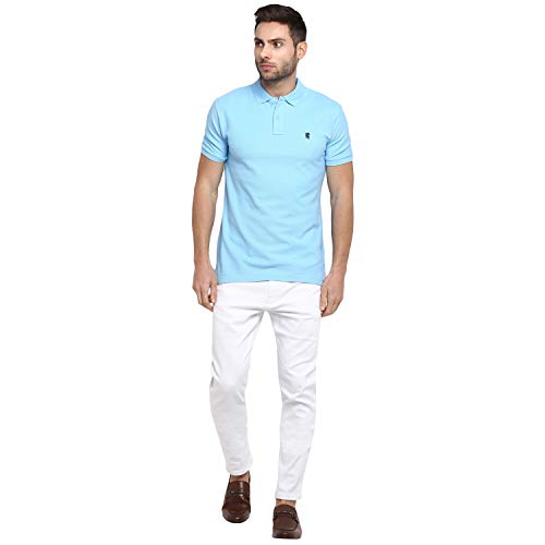 Image of Red Tape Men's Solid Regular Fit Polo