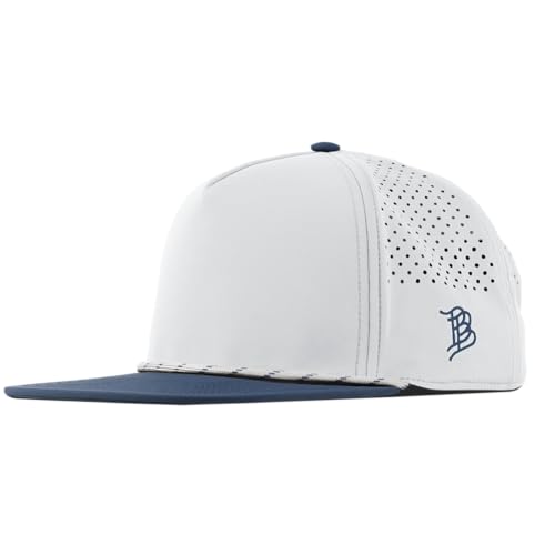 Image of Branded Bills Bare Flat 5 Panel Rope Hat for Men, Adjustable Snapback Golf Baseball Cap Flat Brim