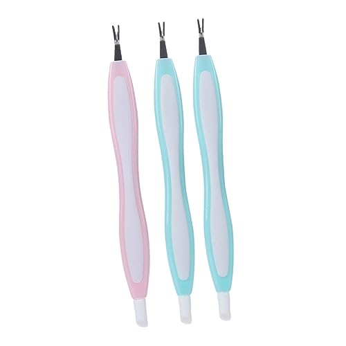 BELLIFFY Stainless Steel Nail Forks Cuticle Remover Pointed End for Nail Care Random Color