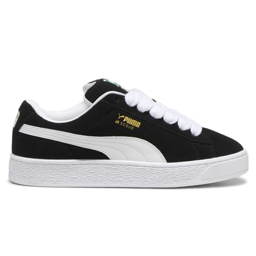 Image of PUMA Mens Suede XL Lace Up Sneakers Shoes Casual - Black - Size 4.5 M