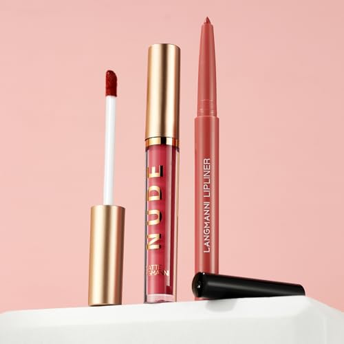 Image of 12Pcs Matte Lip Liner & Liquid Lipstick Set, Red Brown Set C | Includes 6 matte lip liners and 6 liquid lipsticks with rich color, smooth application and waterproof wear.