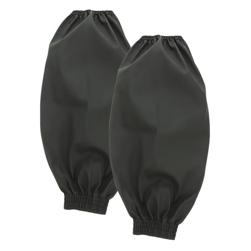 Zerodeko Mangas de Cuero Pu Impermeables y Resistentes al Aceite para Adultos, Fundas Protectoras Largas y Ligeras para Brazos, Color Verde, Adecuado para Cocina, Jardinería y Tareas