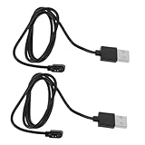 HOMSFOU 2stücke Magnetisches Usb-ladekabel Ladekabel Magnetisch Für Smartwatch Usb-ladekabel Kompatibel Mit Verschiedenen Uhrenmarken Schnellladetechnologie Unterstützt