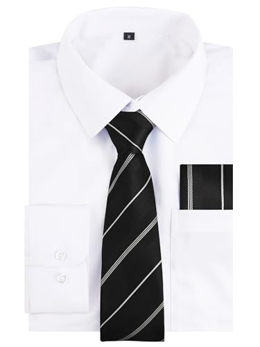 Image of Alizeal Mens 3 Pcs Long Sleeve Shirts Set