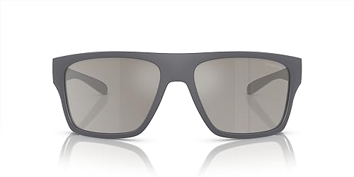 Arnette Men's AN4330 Hijiki Square Sunglasses, Grey/Light Grey Mirrored Silver, 63 mm