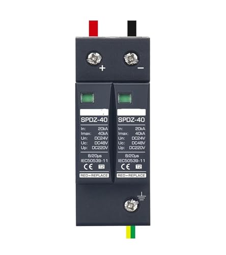 Protector fotovoltaico contra descargas eléctricas CC 2P 24V para paneles solares