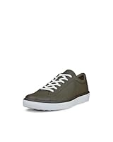 ECCO Men's Soft 60 Leather Sneaker, Tarmac, EU 43/US 9-9.5