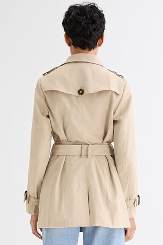 Orolay Women's Double Breasted Trench Coat Windbreaker Jacket with Belt2