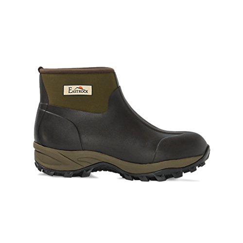 Image of LTC LINENS Harbormill East Rock Men's Rubber Boots, Black /Tan, Size 8 /7.5 inch