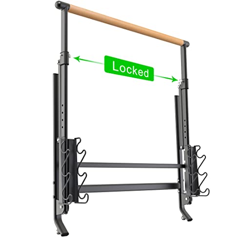 Seleware Home Ballet Barre System Portable, Foldable Barre Bar Dance Bar Support Home Barre Movements Body Stretch Pull-Ups, Practice Foot Positions Height Adjustable Anti-Slip 1.6 Inch Dia #TOP5