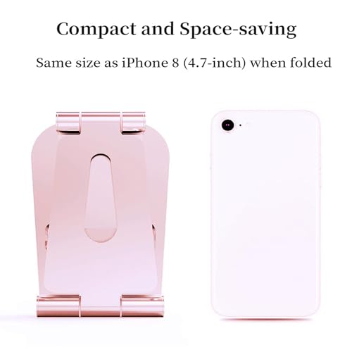 Jiucaie KZ-02 Cell Phone Stand For Angle Height Adjustable Desk Sturdy Aluminum Metal Phone Holder thumb #3