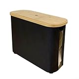 MeevrgR Faltbarer Toilettenpapier-Aufbewahrungskorb, Badezimmer-Organizer mit Deckel, Oxford-Tuchbezug, 453515 cm, Mehrzweckbehälter für Handtücher und Zubehör, einfacher Zugang Design (schwarz)