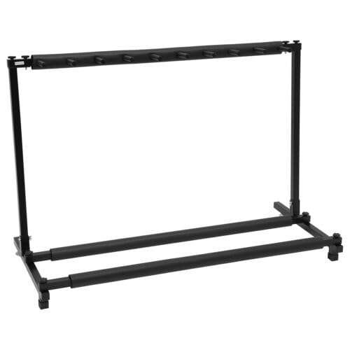 Supporto universale per chitarra, 3/5/9, multiposto, per case, sale da concerto e negozi di strumenti musicali, nero (9 scomparti)