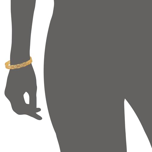 Lucky Brand Trendy Filigree Pattern Textured Surface Open Bangle2