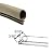 STB Weatherstrip, Kerf-Mounted, Bulb Type, Tan - 25 ft Roll