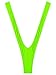Rswnyirn Women's V-Neck Sling Shots Affaire Bikinis Micro G String Thong Monokini Swimsuits Green One Size