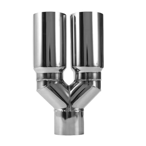 Embout d'échappement de voiture haut de gamme en acier inoxydable poli type blast pipe universel