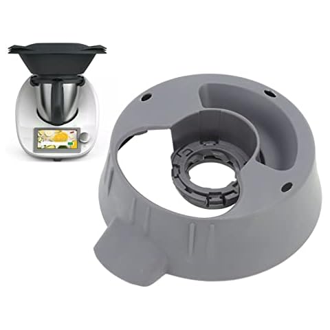 Main Pot Base for Thermomix TM5 TM6, Thermomix Attachment Cup Ring Base Ring Nut Base with Safe Lock Durable Thermomix Blender Accessories Blender Part Replacement for Thermomix Vorwerk Cover