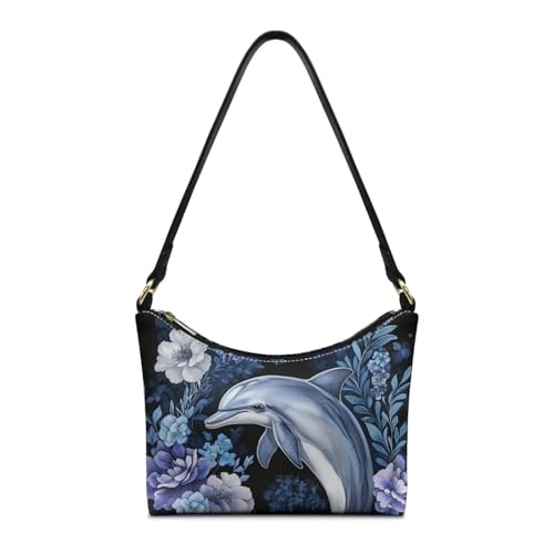 Image of Handbag for Women Leather Underam Shoulder Bag with Zipper Fashion Work Purse Waterproof Travel Wallet