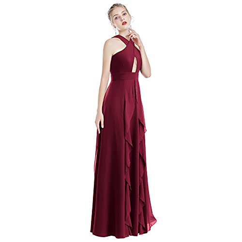 Image of Women Transformer Hi Low Evening Long Prom Dress Halter Convertible Multi Way Spaghetti Strap Wedding Cocktail Maxi Gown