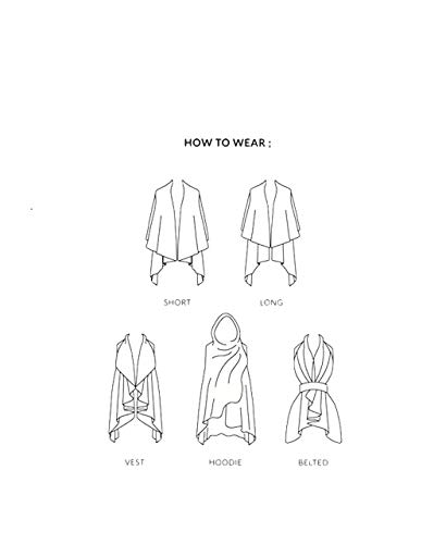 Look By M Women's Basic Shawl Vest4