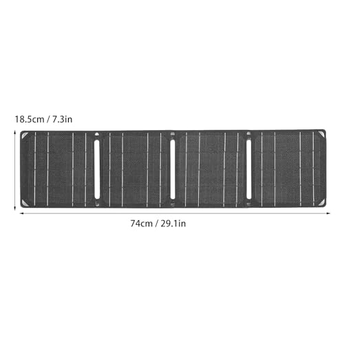 40W Foldable Solar Panel Charger, Monocrystalline Silicon, 2 USB, Portable for Outdoor Camping with Lightweight Design