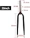 DONSP1986 26 inch Rigid Fork Steel 1-1/8 INCH Threadless Black-26 Fixed Bicycle MTB Road Cruiser Bike Fork Steerer 250mm-Disc Brake (Fork & Headset)