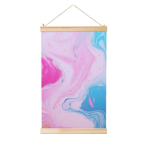 Affiche murale marbre bleu pastel 50,8x76,2 cm pour habiller un mur vide